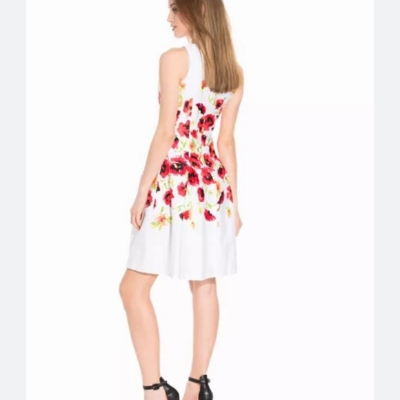 NWOT Lauren Ralph Lauren Dress White floral sateen Tamal SZ 8 - Picture 3 of 14